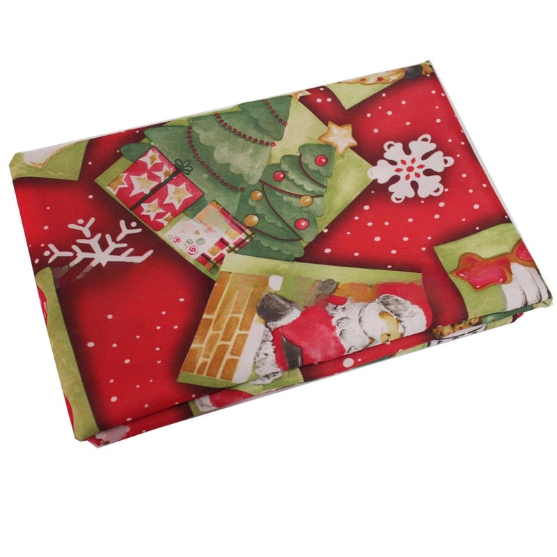 Nordic Christmas Dining Tablecloth Square Decorative Cloth for Living Room New Year Holiday Celebration|Home Decor/Table Linens