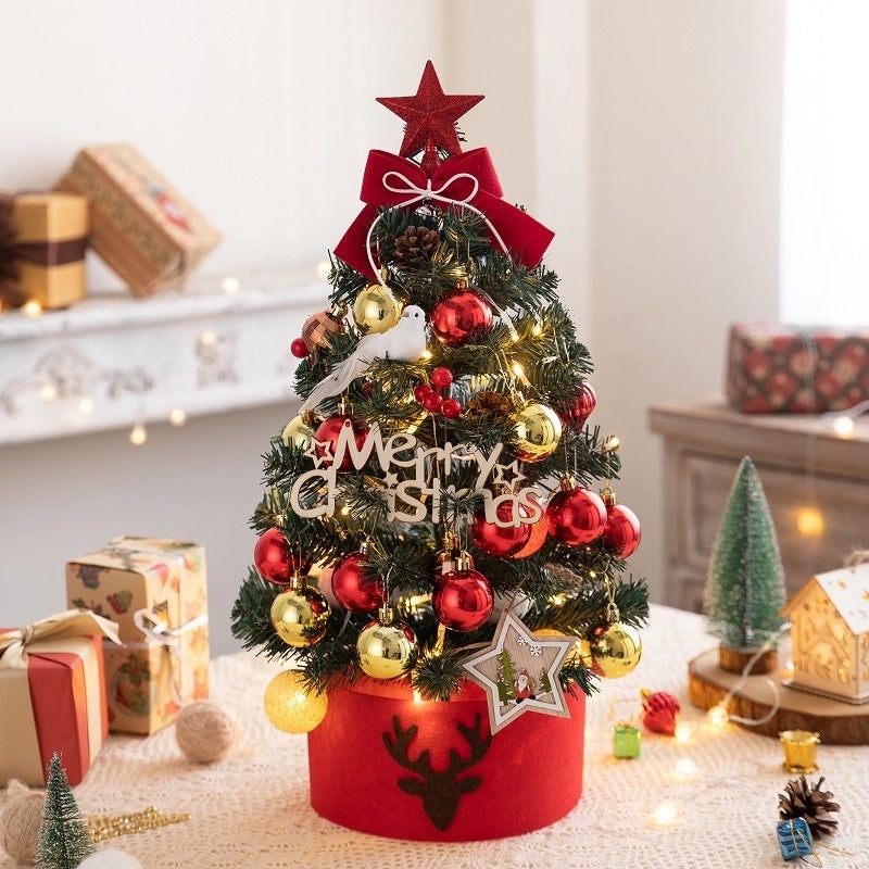 45cm Small Flocking Christmas Tree Set DIY Holiday Decoration Ornaments for Home | Christmas Decorations