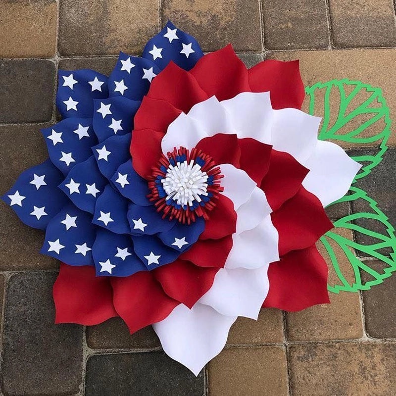 Patriotic Eagle and Five-pointed Star Garland Wreath for Independence Day|Home & Garden Decorations