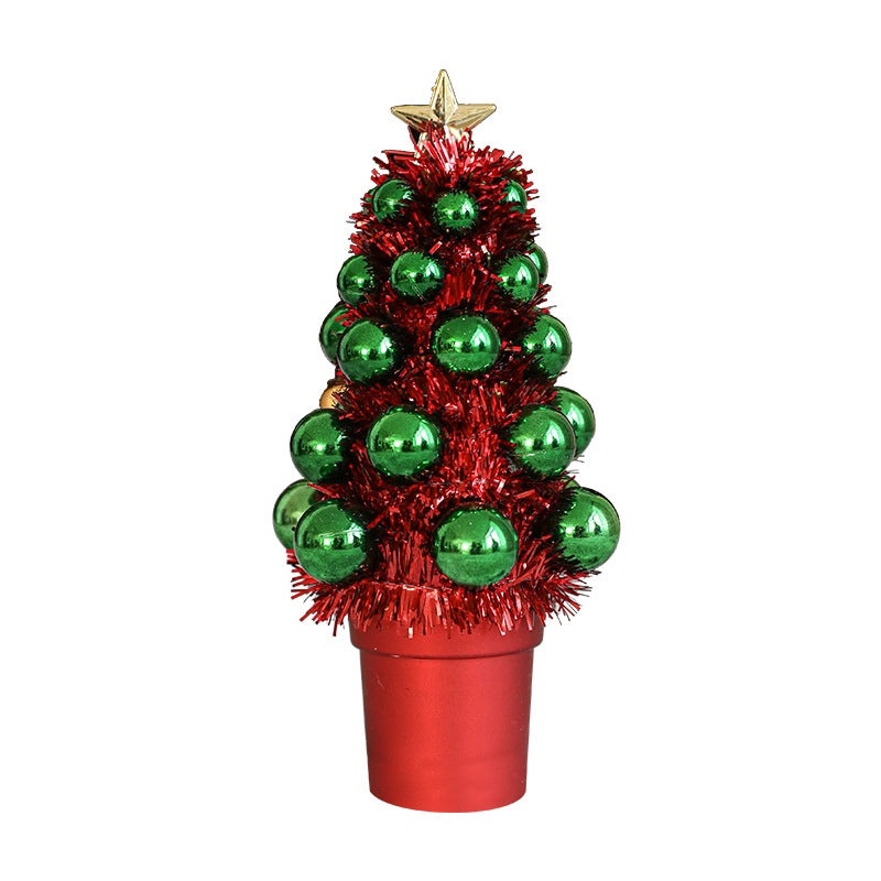 Hong Kong Heng New Christmas Ribbon Cone Tree Desktop Decoration Party Supplies Festive Atmosphere|Holiday Decorations