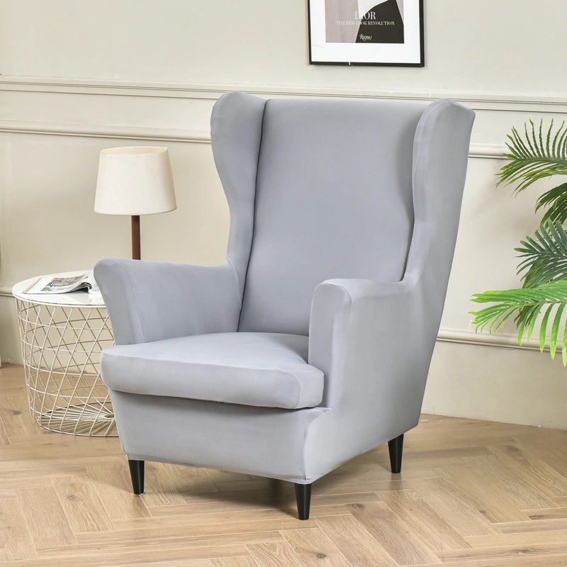 Elastic Four Seasons Tiger Print Wingback Chair and Sofa Cover All-Inclusive American Style|Home Decor & Furniture