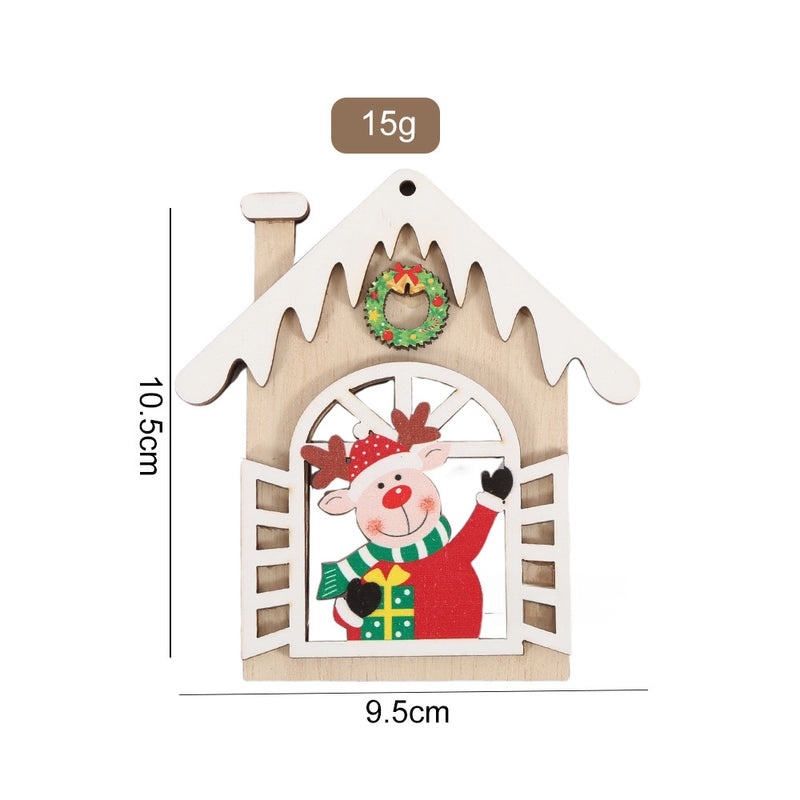 Christmas Minimalist Wood Boxwood Square Garden Home Decor Table Ornament|Home Decor