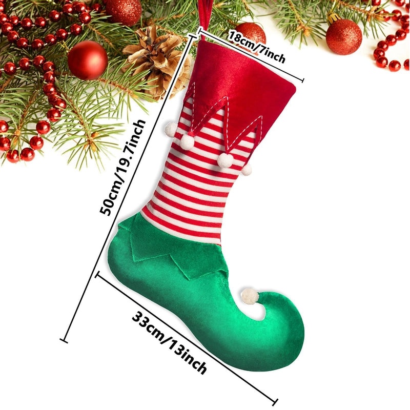 Christmas Nordic Cute Modern Stripe Holiday Party Socks|Festive Socks & Hosiery