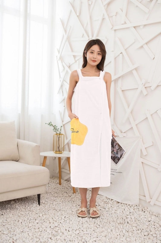 Starry Coral Fleece Bath Skirt Women’s Thick Absorbent Magic Wrap Towel Comfortable Home Bathrobe|Home & Bath>Bathrobes & Wraps