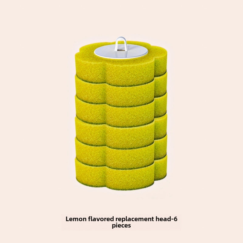 Toilet Brush Replacement Sponge Head Disposable Cleaning Tool No Dead Angle Household Use|Home Cleaning Supplies