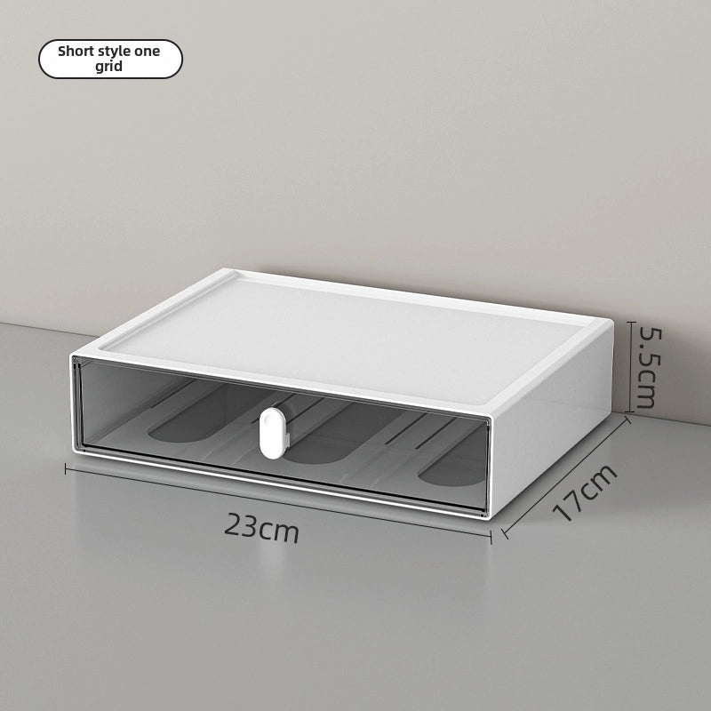 Dopamine Desk Organizer with Drawers Rubber Band Hairpin Jewelry Storage Box for Student Stationery | Desk Organizers
