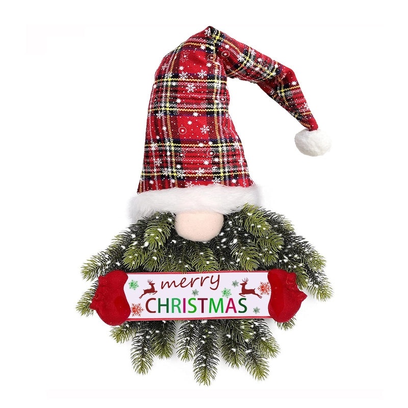 Christmas Elf Door Hanging Garland Faceless Doll Holiday Decoration with Hat|Christmas Decorations