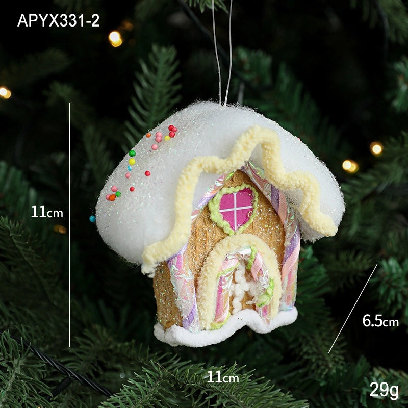 Adorable Pastoral Ice Cream Snowman Foam Hanging Ornaments for Casual Holiday Party Decorations|Holiday Ornaments