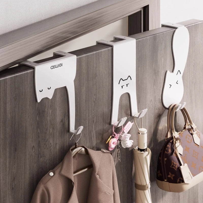 Minimalist Cat Shape Iron Wall Hooks for Home Decor|Home Organization & Storage Accessories