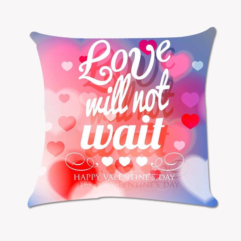 Valentine's Day Minimalist Letter Pillowcases for Couch and Sofa Super Soft Decorative Covers|Home Decor Cushions