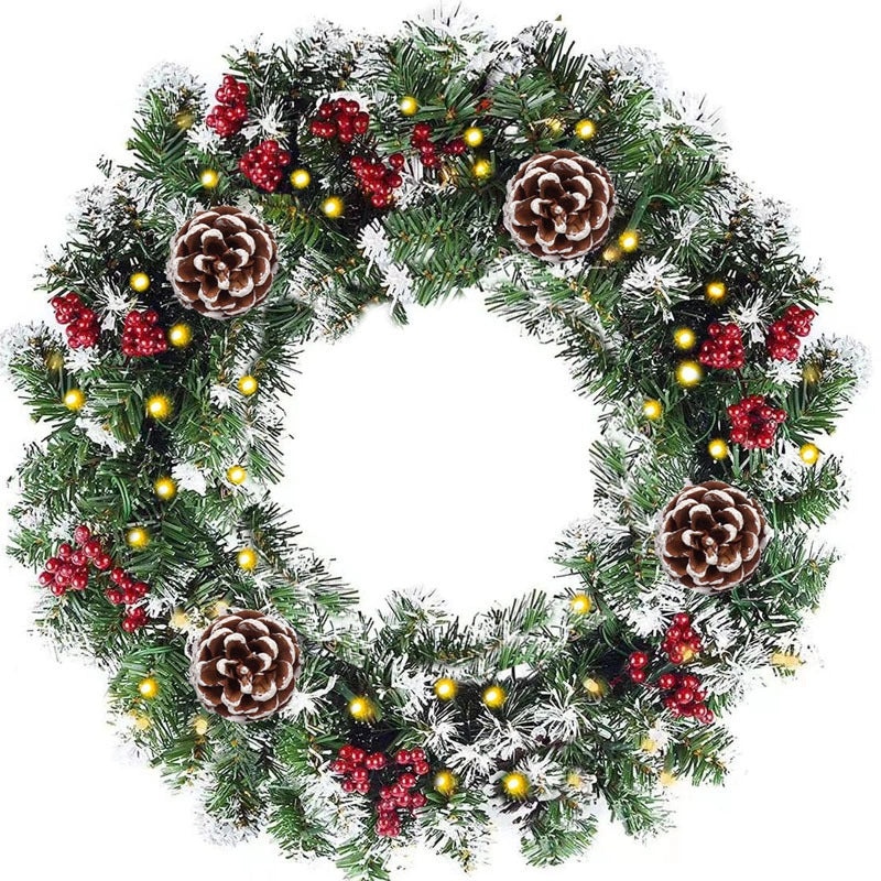 Christmas Rattan Garland 40CM 50CM 60CM Festive Holiday Decoration for Home|Christmas Decorations