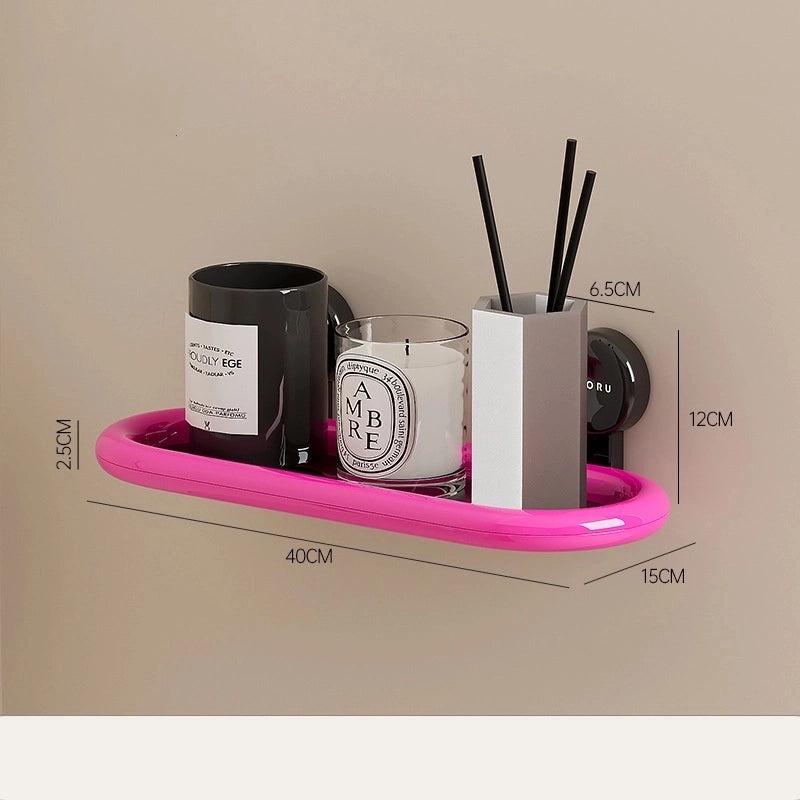 Minimalist Solid Color ABS Bathroom Rack|Bathroom Accessories