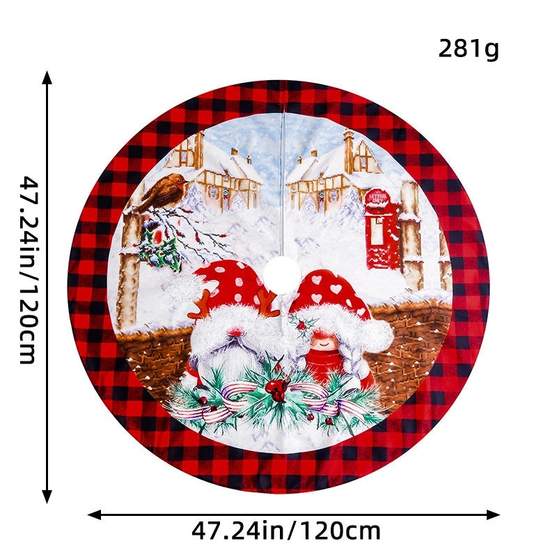 Christmas Minimalist Plaid Snowman Floor Mat for Holiday Party Decor|Home & Living Accessories