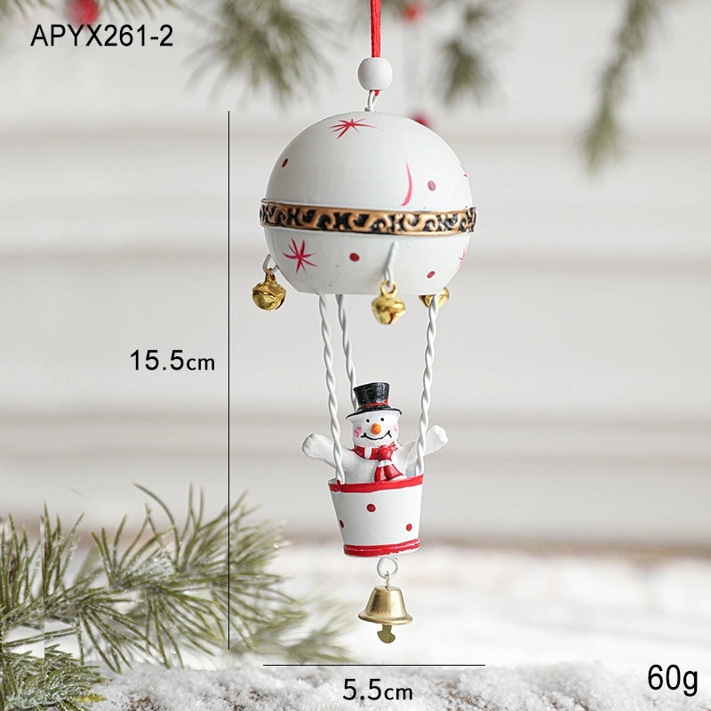 Christmas Minimalist Santa Snowman Elk Iron Hanging Ornaments for Holiday Parties Daily Decorations|Holiday Decorations