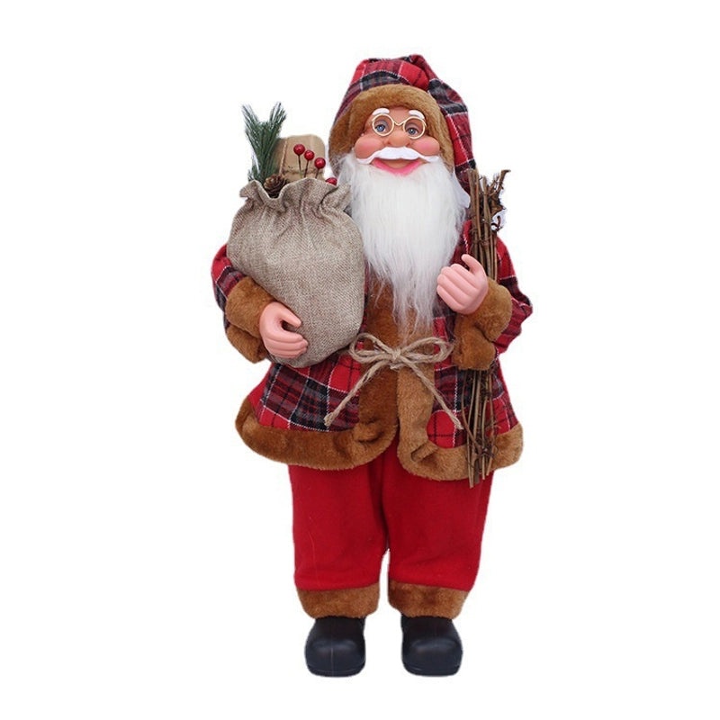 21 Inch 24 Inch Santa Claus Doll Christmas Decorations Standing Old Man Ornaments|Christmas Decorations