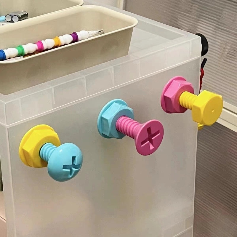 Cute ABS Plastic Screw Hooks for Wall Hanging|Home Organization & Storage Accessories