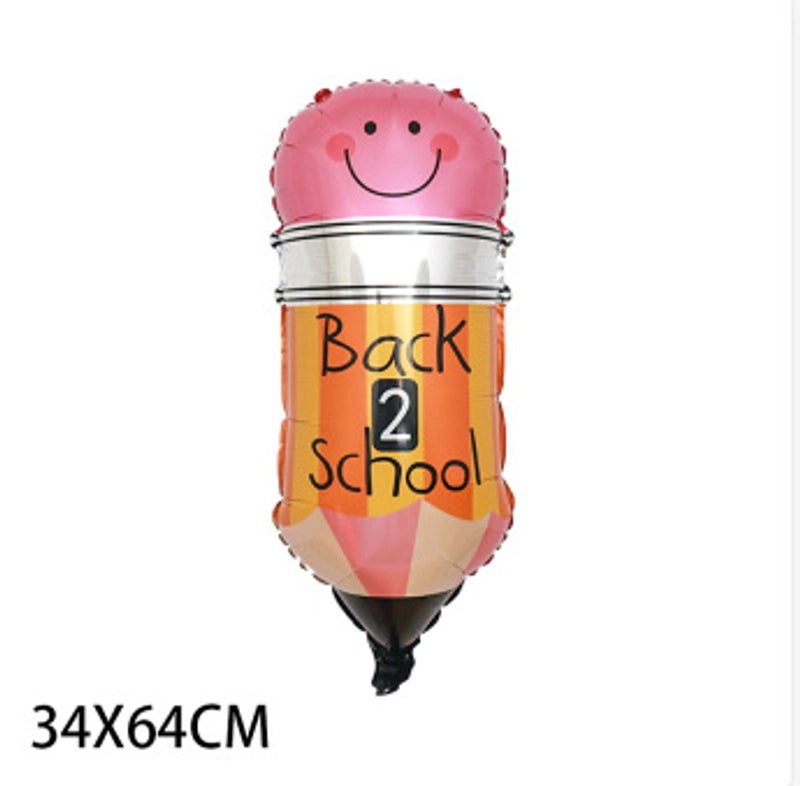 Back To School Cute Classic Letter Pencil Aluminum Foil Balloons for Party Festival Decor|Party Supplies Balloons