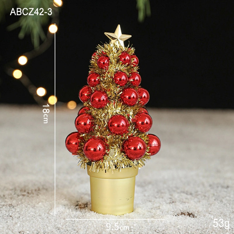 Hong Kong Heng New Christmas Ribbon Cone Tree Desktop Decoration Party Supplies Festive Atmosphere|Holiday Decorations