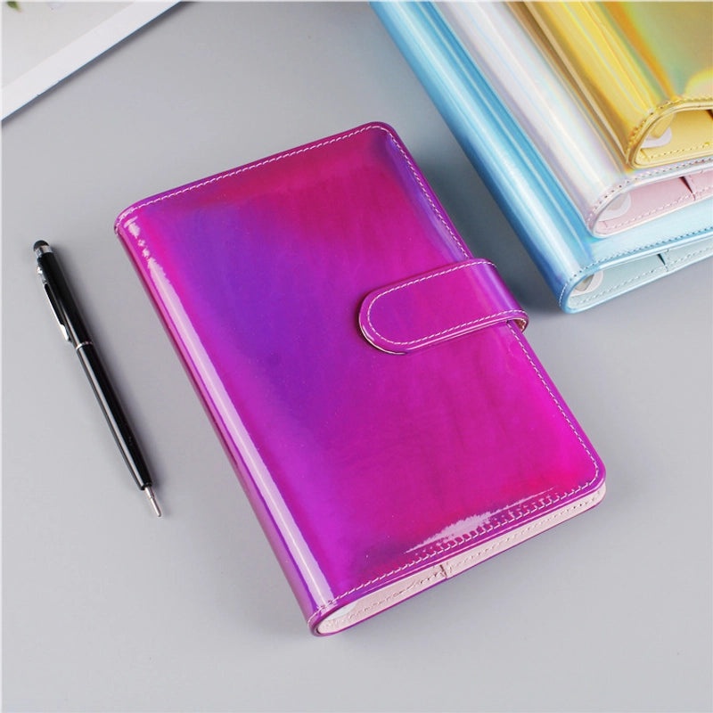 Solid Color Spiral Notebook with PU Leather Cover for School Learning|Stationery & Office Supplies