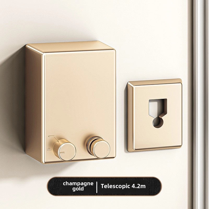 Retractable Indoor Invisible Clothesline Punch-Free Drying Rack for Balcony and Bathroom | Home & Garden Accessories