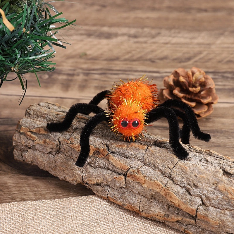 Halloween Spider Hairball Hairpin with Iron Wire for Party Festival | Hair Accessories