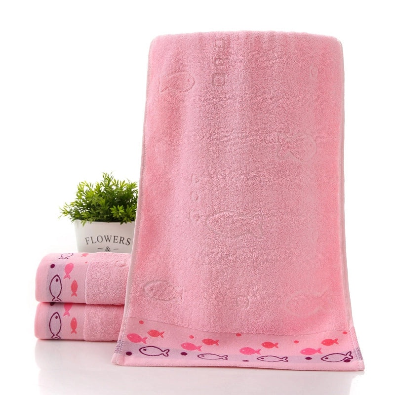 Thickened Cotton and Coral Fleece Face Towel Absorbent Soft Embroidered Logo Personalized Gift|Home & Living Towels