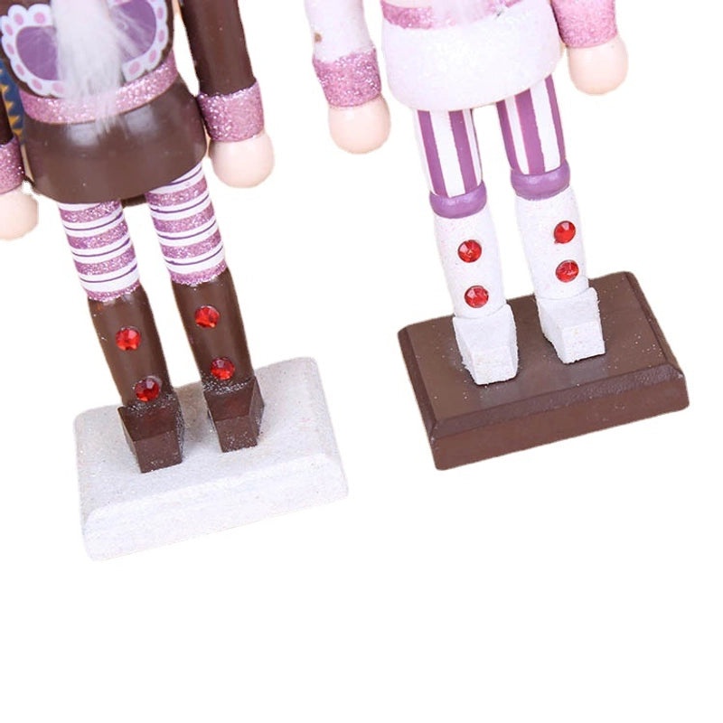 Hand-Painted 26CM Nutcracker Cake Man Figurine | Home Decor & Gifts