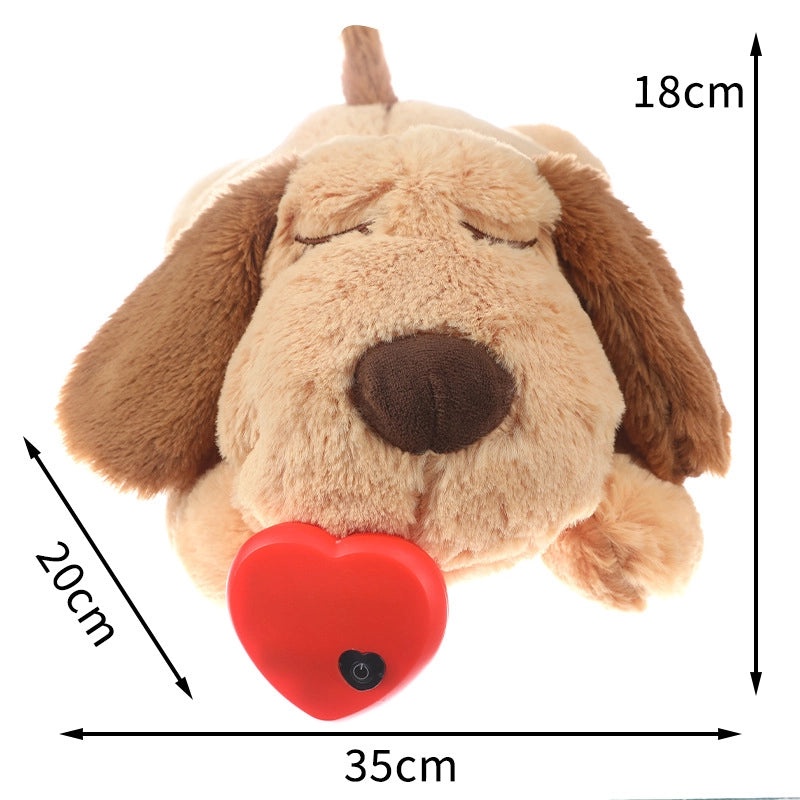 Heartbeat Puppy Plush Toy for Anxiety Relief and Calm Sleep | Pet Training Toys