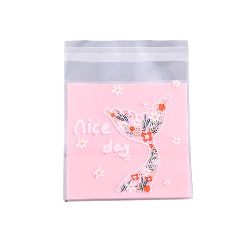 Creative Mermaid Tail Self-Adhesive OPP Bag for Biscuit and Dessert Packaging | Packaging Bags