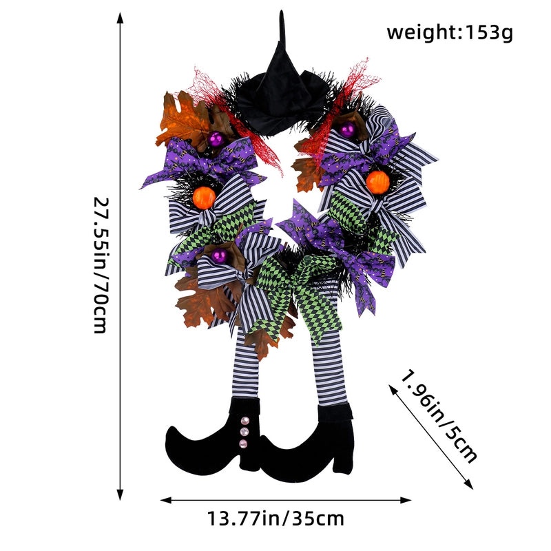 Halloween Witch Hat Shoe Decoration Hanging Ornament Plastic Polyester Iron Party Props|Party Decorations