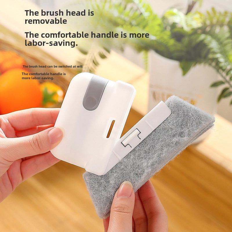 Two-in-One Removable Window Groove Cleaning Brush for Door, Window, and Glass Dead Angle Cleaning|Home Cleaning Tools