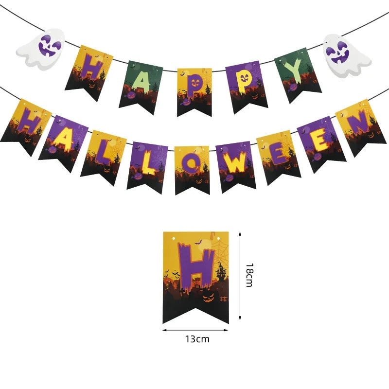 Halloween Hip-Hop Ghost Pattern Aluminum Foil Balloons for Party Festival Decoration|Party Supplies Balloons