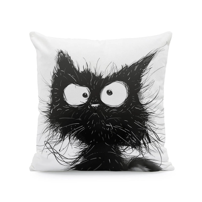 Adorable Cat Plush Pillow Covers for Couch and Sofa Decor|Home Decor Accessories