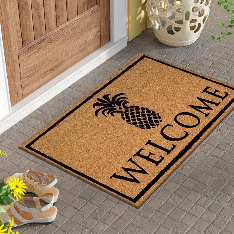 Imitation Coconut Palm Outdoor Door Mat Gray Non-Slip Floor Mat Durable Entryway Rug|Home Decor & Outdoor Mats