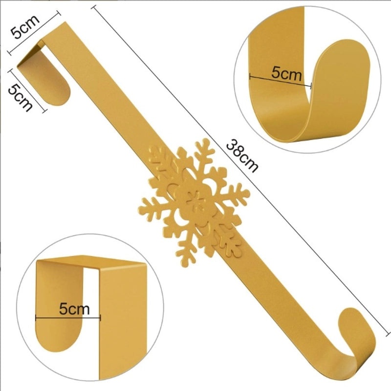 Minimalist Christmas Tree Star and Snowflake Iron Hooks for Hanging Ornaments|Home Decor Accessories