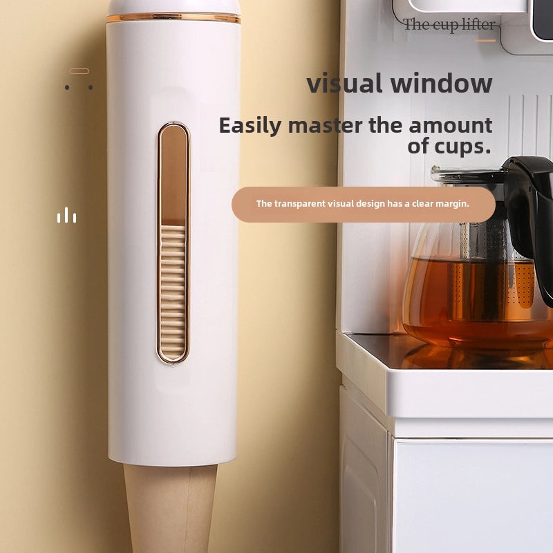 Automatic Wall-mounted Disposable Paper Cup Holder | Home & Kitchen Storage