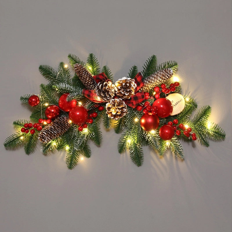 Christmas Rattan Garland Door Hanging Pendant for Living Room Window and Wall Decoration|Home Decor