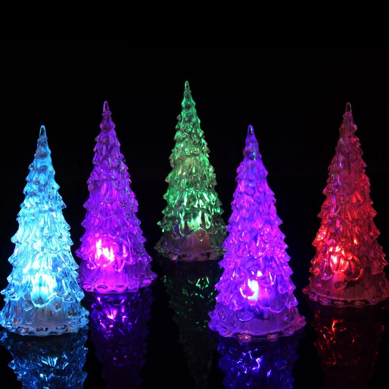 Colorful Crystal Christmas Tree Night Light|Home Decor & Holiday Gifts