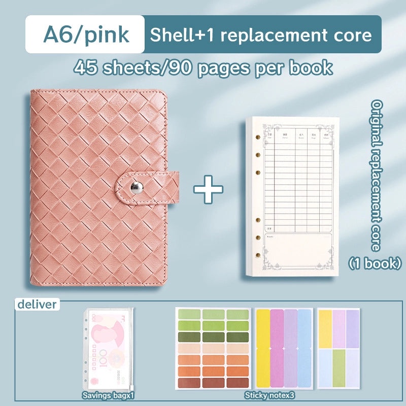 Solid Color PU Leather Notebook Set for School | Stationery & Notebooks