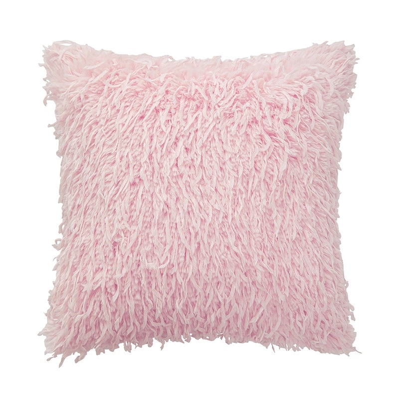 Soft Solid Color Plush Pillow Covers for Couch and Sofa | Home Decor Pillows