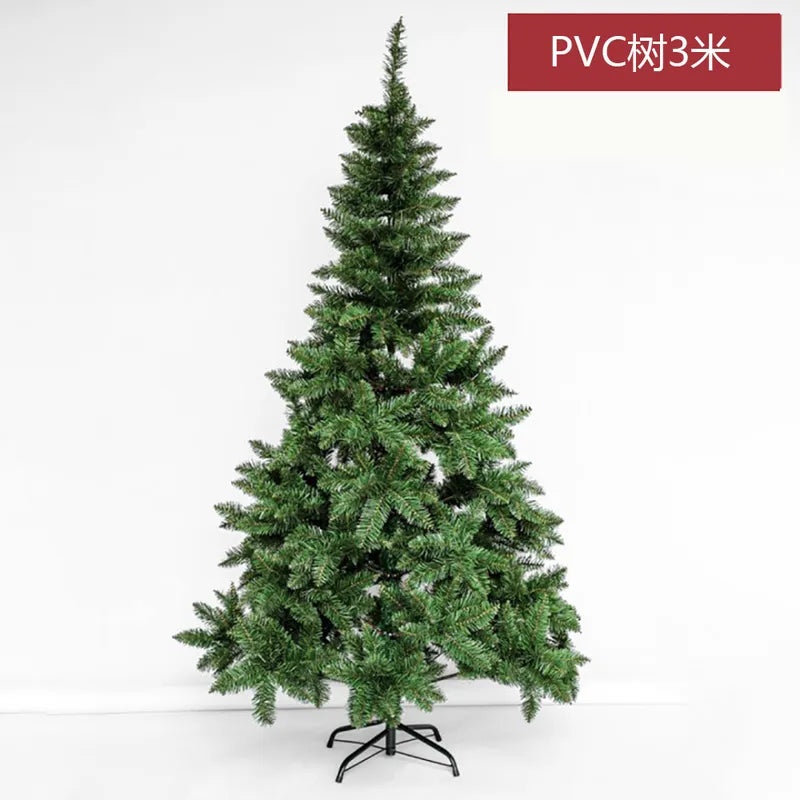 PVC Christmas Tree in Pink Blue Flocking Cedar 60-180cm Desktop Mall Decoration|Holiday Decor