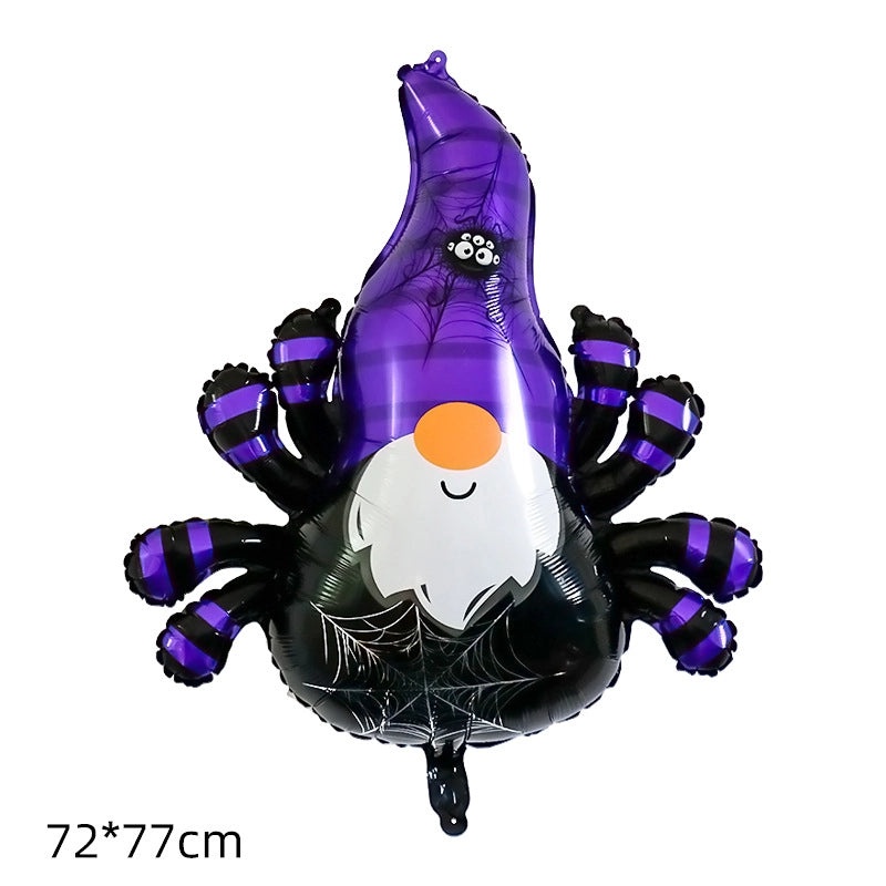 Halloween Hip-Hop Ghost Pattern Aluminum Foil Balloons for Party Festival Decoration|Party Supplies Balloons