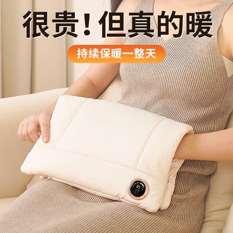 Graphene Rechargeable Hand Warmer USB Plug-in Double-sided Heating Explosion-proof Winter Gift Customization|Winter Accessories