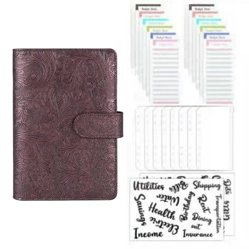 Solid Color Spiral Notebook with PU Leather Cover for School Learning|Stationery & Office Supplies