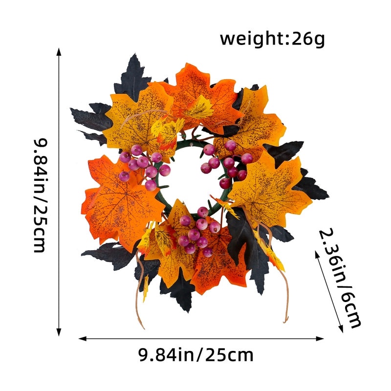 Halloween Maple Leaf Flower Decor Plastic Polyester|Home Decor Seasonal Accessories