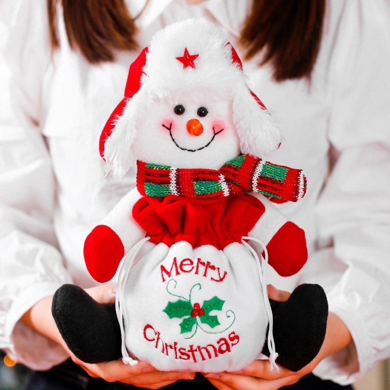 Christmas Tree Santa Claus Snowman Gift Bags Festive Party Wrapping Supplies|Holiday Party Supplies