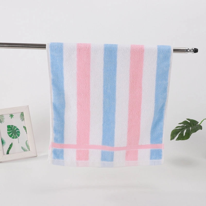 Pure Cotton Thickened Adult Face Towel with Watergrain Texture and Embroidered Logo|Home & Living Towels