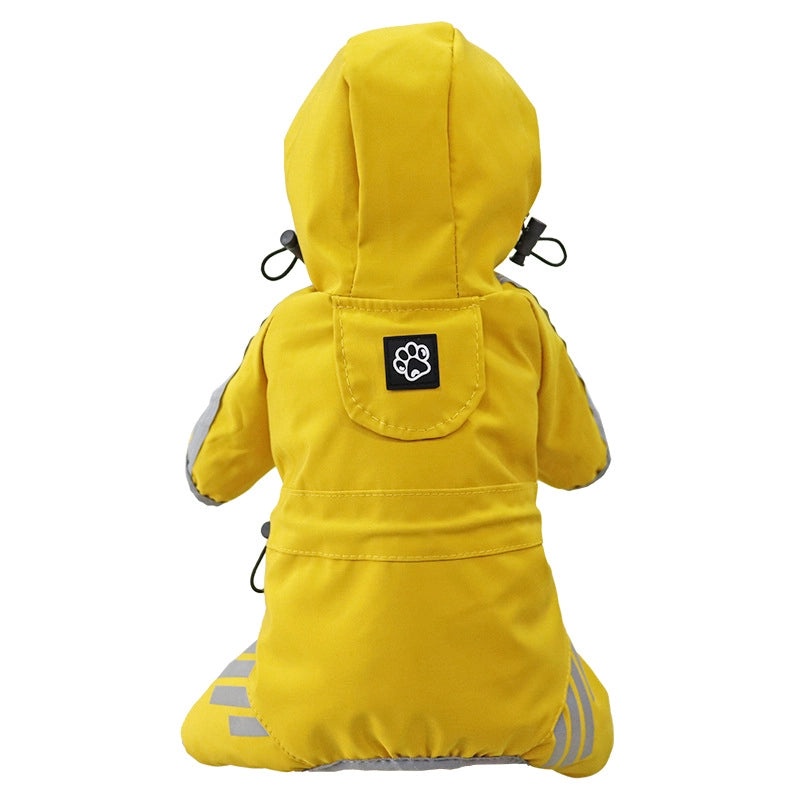 Waterproof Dog Raincoat Four-legged Poncho for Small and Medium Dogs Rainy Weather Pet Jacket|Pet Apparel & Accessories