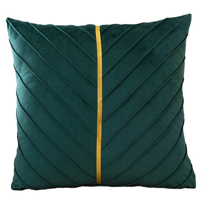 Flannel Pillowcase for Home Sofa Solid Color Stitching Cushion Cover|Home Decor Pillows