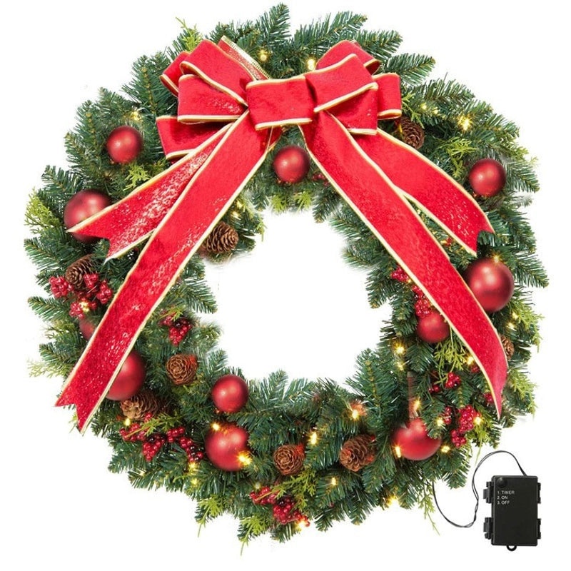 Christmas Rattan Garland 40CM 50CM 60CM Festive Holiday Decoration for Home|Christmas Decorations